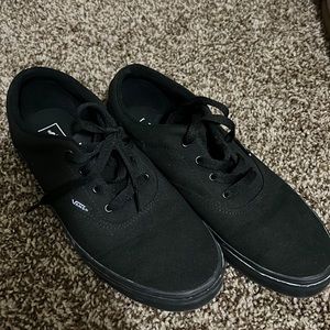 Vans black canva Youth size 7